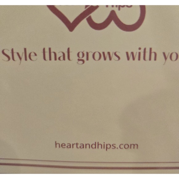 Set Of 2 Maternity HEART & HIPS  Soft Stretch 1 Tangerine & 1 White Size Small - Picture 5 of 12